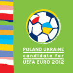 Poland Ukraine Euro 2012 football logo Poland Ukraine Euro 2012 football logo