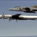 Russian Bear Foxtrot bomber escorted by RAF Tornado Russian Bear Foxtrot bomber escorted by RAF Tornado